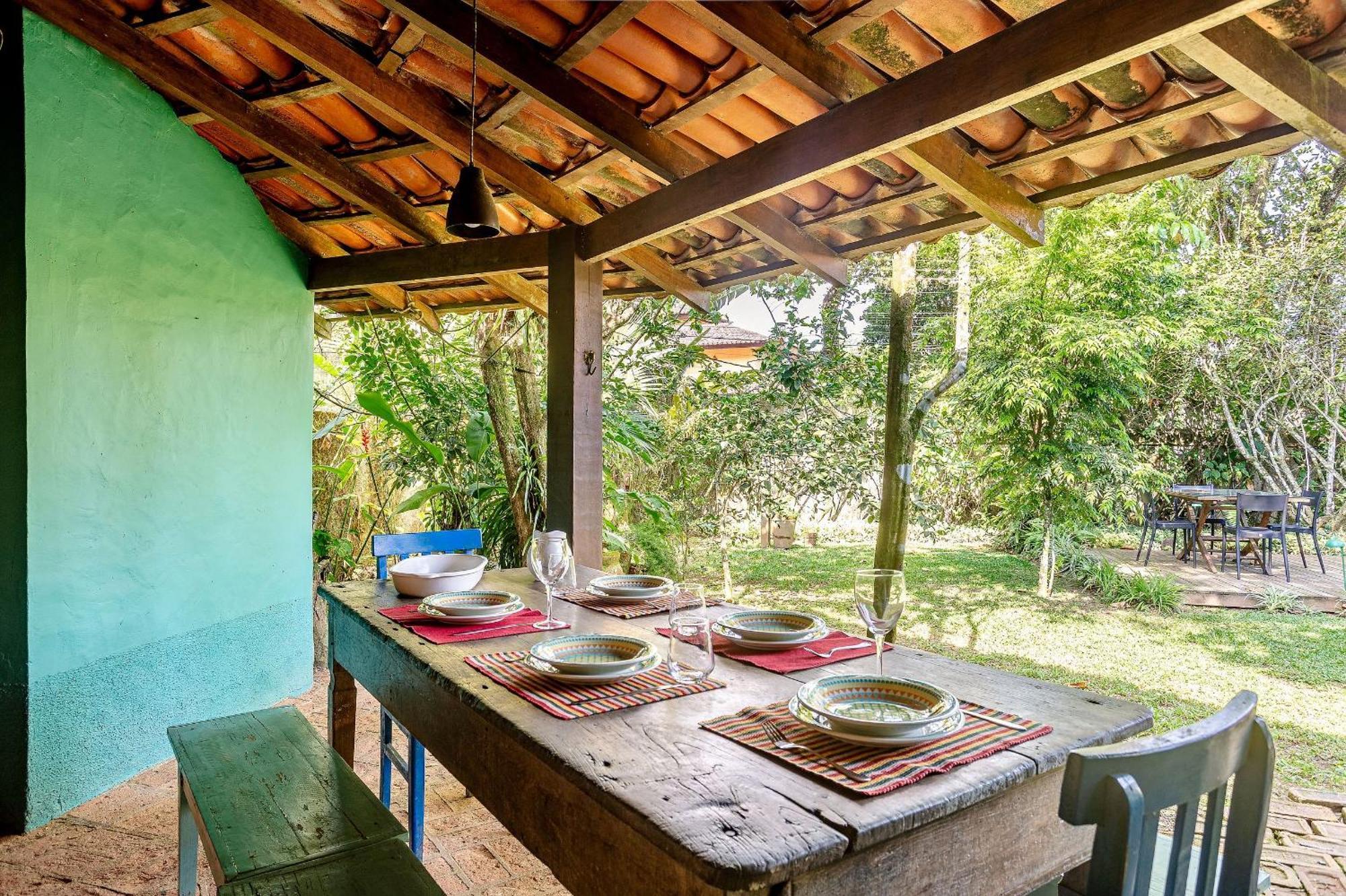 Casa Dos Passaros Na Areia A 20M Da Praia Da Baleia Com 3 Suites E 1 Dorm, Com Ar Condicionado, Wifi, Smart Tv, Cozinha Completa E Churrasqueira Sao Sebastiao  Esterno foto