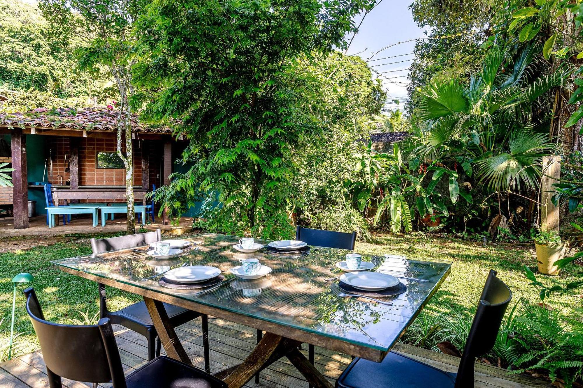 Casa Dos Passaros Na Areia A 20M Da Praia Da Baleia Com 3 Suites E 1 Dorm, Com Ar Condicionado, Wifi, Smart Tv, Cozinha Completa E Churrasqueira Sao Sebastiao  Esterno foto