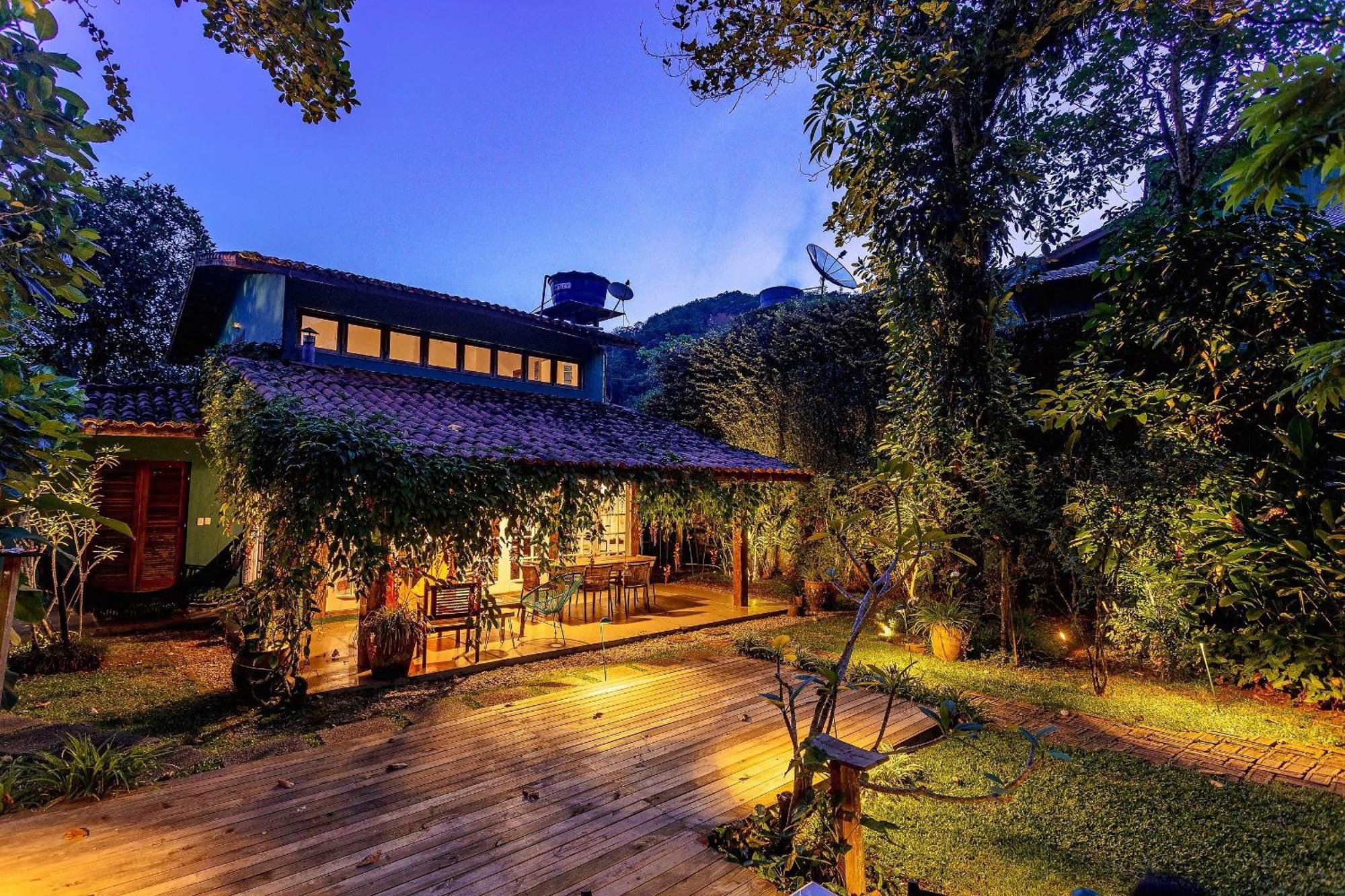 Casa Dos Passaros Na Areia A 20M Da Praia Da Baleia Com 3 Suites E 1 Dorm, Com Ar Condicionado, Wifi, Smart Tv, Cozinha Completa E Churrasqueira Sao Sebastiao  Esterno foto