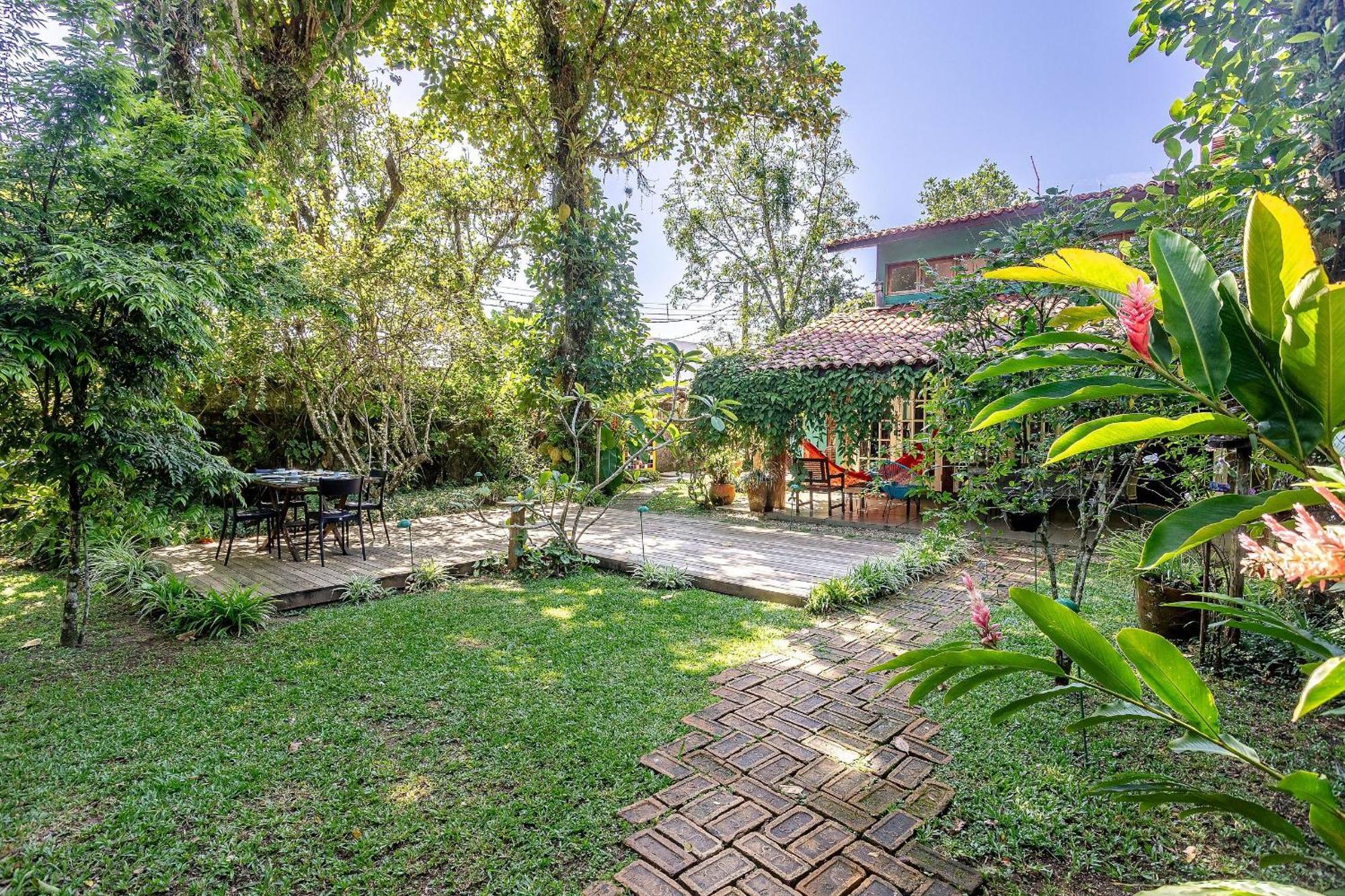 Casa Dos Passaros Na Areia A 20M Da Praia Da Baleia Com 3 Suites E 1 Dorm, Com Ar Condicionado, Wifi, Smart Tv, Cozinha Completa E Churrasqueira Sao Sebastiao  Esterno foto