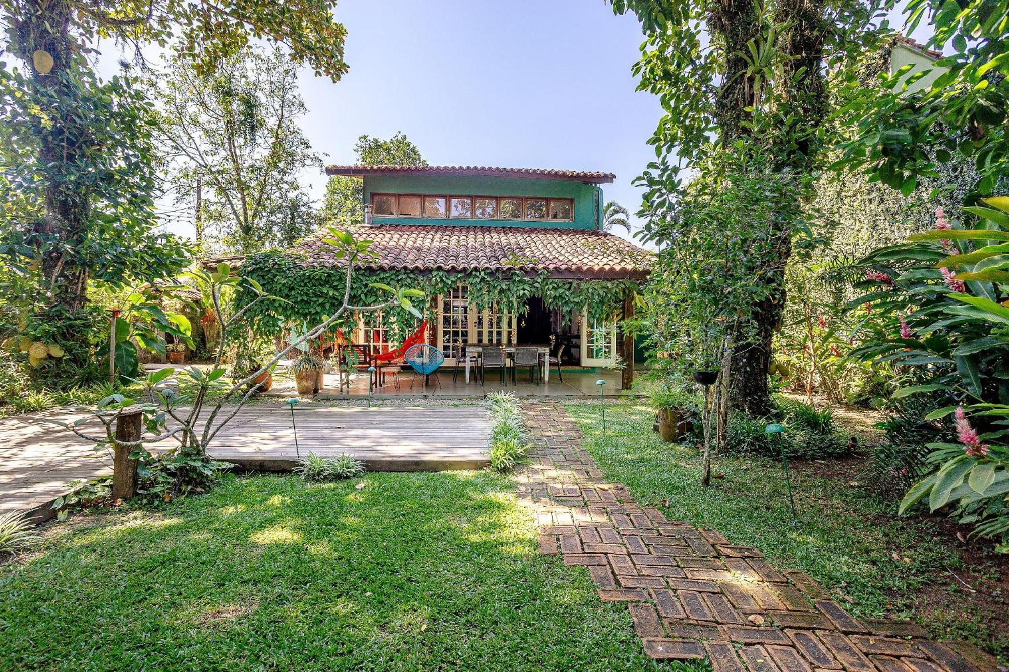 Casa Dos Passaros Na Areia A 20M Da Praia Da Baleia Com 3 Suites E 1 Dorm, Com Ar Condicionado, Wifi, Smart Tv, Cozinha Completa E Churrasqueira Sao Sebastiao  Esterno foto