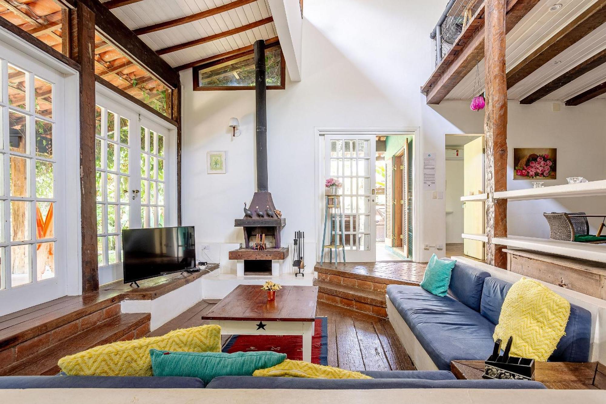 Casa Dos Passaros Na Areia A 20M Da Praia Da Baleia Com 3 Suites E 1 Dorm, Com Ar Condicionado, Wifi, Smart Tv, Cozinha Completa E Churrasqueira Sao Sebastiao  Esterno foto